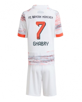 Bayern Munich Serge Gnabry #7 Maglia Gara Trasferta Repliche 2025-26 Bambino Maniche Corte